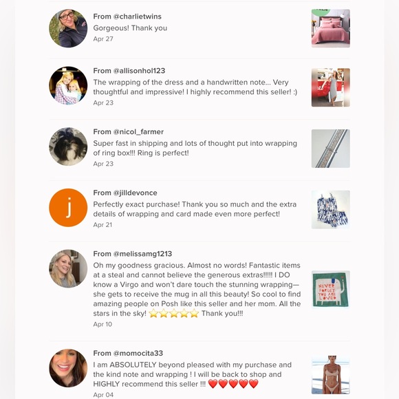 🫶🏼💗Love Notes From My Lovely Poshers!💗🫶🏼 - Picture 13 of 16